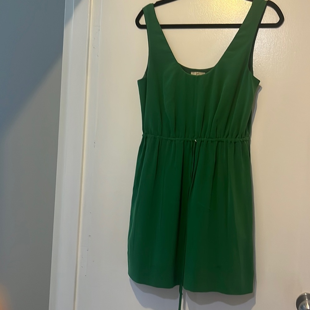Joie small silk green dress